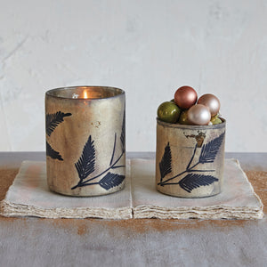 Mercury Glass Candle Holders