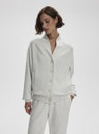 Open image in slideshow, Varley Celeste Button through Sweatshirt Ivory Marl
