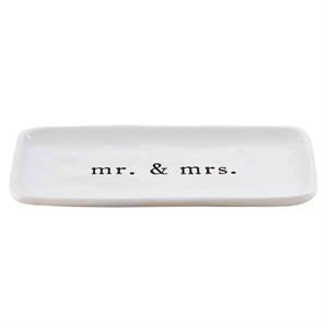 Ceramic everything Mr & Mrs dish