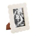 Open image in slideshow, Scalloped marble frame. Stands with easel
