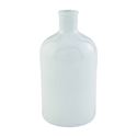 White ceramic bottleneck vase.